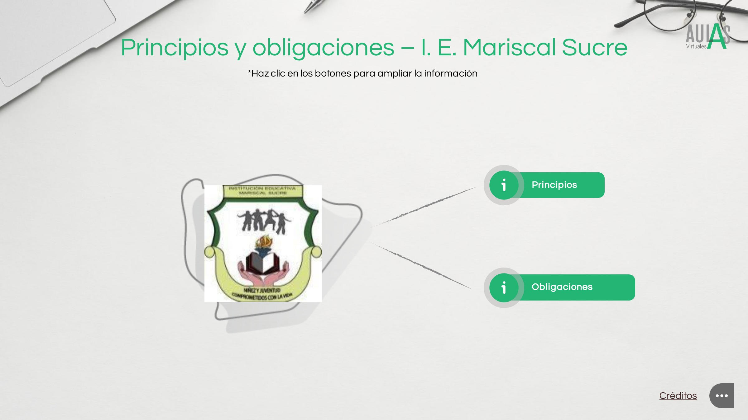Principios y obligaciones institucionales I.E. Mariscal Sucre